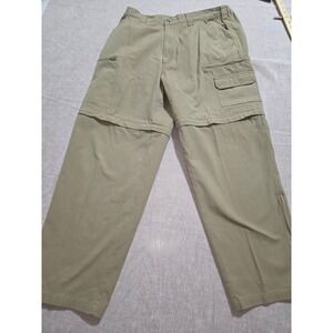 Guide Series Mens 38x30 Convertible Cargo Hiking‎ Pants Khaki Tan Zip Off Cotton